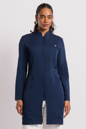 Bata Elegance azul noche