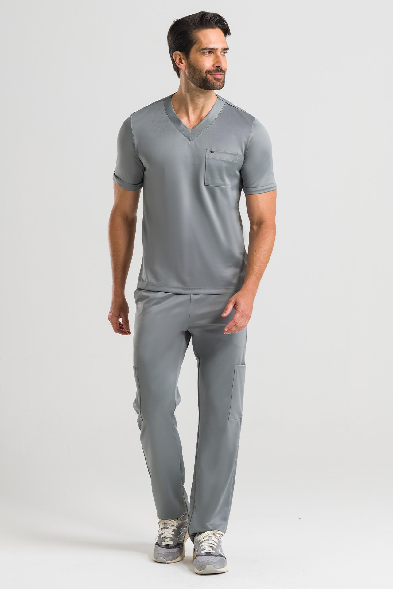 Ambo Soft hombre gris